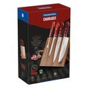 Ver imagem 1 de Jogo para Churrasco Tramontina com Laminas em Aço Inox e Cabos em Madeira Polywood Vermelho 5 Peç