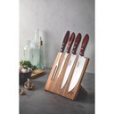 Ver imagem 4 de Jogo para Churrasco Tramontina com Laminas em Aço Inox e Cabos em Madeira Polywood Vermelho 5 Peç