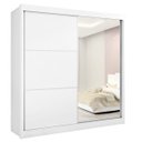 Ver imagem 1 de Guarda Roupa Casal com Espelho 2 Portas 6 Gavetas - Titanium-branco - Móveis D'doro