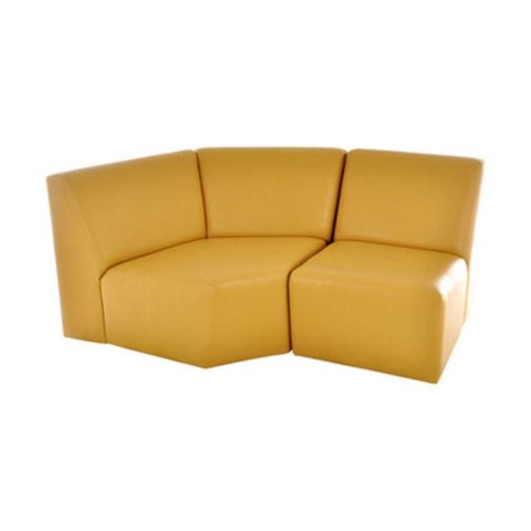 Sofá de Canto Napoli Amarelo Design Office Móveis
