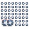 Kit 50 Rolos Fita Led 2835 5m 120 Leds-m 12v Ip20 10w 3000k - 1