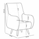 Ver imagem 5 de Poltrona de Amamentação Fixa Pés Manu Sky D02 Linho Branco C-419 - Lyam Decor