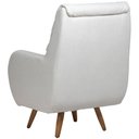 Ver imagem 7 de Poltrona de Amamentação Fixa Pés Manu Sky D02 Linho Branco C-419 - Lyam Decor