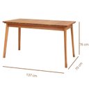 Ver imagem 3 de Mesa para Jardim 6 Lugares Madeira Maciça Santa Mônica Marrom