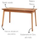 Ver imagem 4 de Mesa para Jardim 6 Lugares Madeira Maciça Santa Mônica Marrom