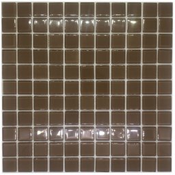 Pastilha de Vidro Cristal para Cozinha Banheiro 30x30 Marrom - 1