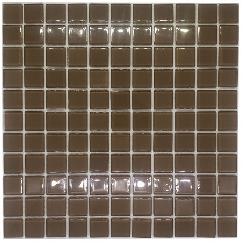 Pastilha de Vidro Cristal para Cozinha Banheiro 30x30 Marrom