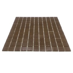 Pastilha de Vidro Cristal para Cozinha Banheiro 30x30 Marrom - 3