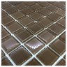 Pastilha de Vidro Cristal para Cozinha Banheiro 30x30 Marrom - 2