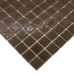 Pastilha de Vidro Cristal para Cozinha Banheiro 30x30 Marrom - 5