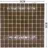 Pastilha de Vidro Cristal para Cozinha Banheiro 30x30 Marrom - 6