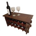 Ver imagem 4 de Adega Vinho Madeira 10 Garrafas Tipo Mesinha Imbuia C05