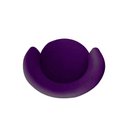 Ver imagem 5 de Poltrona Decorativa Beatriz Orgânica Veludo Roxo