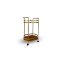 Ver imagem 1 de Carrinho de Bar Oval Dourado 90cm Paris Luz