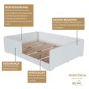Ver imagem 6 de Cama Infantil de Casal Montessoriana em 100% MDF Premium Mark Branco/Tx