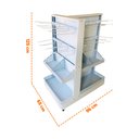 Ver imagem 2 de Check-stand Expositor Produtos Frente de Caixa C/ Porta Etiqueta Attractive Cksbr Branco Sa Gô