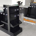 Ver imagem 4 de Check-stand Expositor Produtos Frente de Caixa C/ Porta Etiqueta Attractive Cksbr Branco Sa Gô