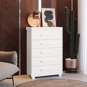 Cômoda Paris em MDF com 5 Gavetas