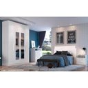 Ver imagem 3 de Guarda Roupa 4 Portas (2 C/ Espelho) e 2 Gavetas Ph 1714 Carvalho Vermontt/off White - Herval