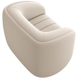 Kit Sofá 5 Lugares para Sala 332cm com 02 Poltronas Lazio M03 Veludo Bege - Lyam Decor - 10