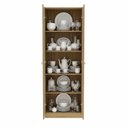Ver imagem 2 de Cristaleira Sala de Jantar 2 Portas Vidro e 5 Prateleiras Graciela T02-D'Rossi