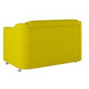 Ver imagem 3 de Sofá Namoradeira 2 Lugares Tilla Sala de Espera Suede Cor:amarelo