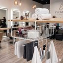 Ver imagem 5 de Suporte Cesto Supenso Branco Organizador 5 Ganchos Multiuso Armario Prateleira Cozinha Lavanderia Es