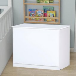 Baú Organizador Multiuso Brinquedos Quarto Closet Alana:branco - 6
