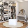 Baú Organizador Multiuso Brinquedos Quarto Closet Alana:branco - 7