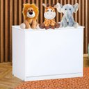 Ver imagem 2 de Baú Organizador Multiuso Brinquedos Quarto Closet Alana:branco