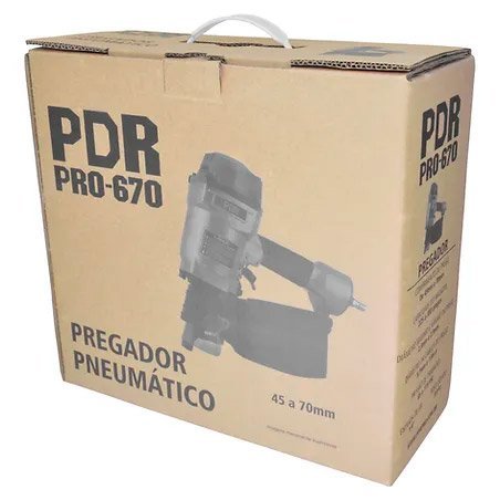 Pregador Pneumático PDR PRO-670 Pregos 45 a 70mm Capacidade 225 a 300 - 7