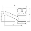 Ver imagem 5 de Pia Lavatório Banheiro 4,8l + Kit para Banheiro Redondo + Torneira + Sifão Universal + Engate Flexív