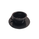 Ver imagem 2 de Xicara Esmaltada Com Pires 180ml Preta