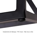 Ver imagem 6 de Cadeira Industrial Estofada e Metalon - Preto Fosco 47 CM Casadecorlis