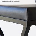 Ver imagem 5 de Cadeira Industrial Estofada e Metalon - Preto Fosco 47 CM Casadecorlis