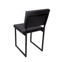 Ver imagem 2 de Cadeira Industrial Estofada e Metalon - Preto Fosco 47 CM Casadecorlis