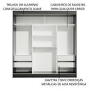 Ver imagem 6 de Guarda-roupa Casal Madesa Reno 3 Portas de Correr com Espelho