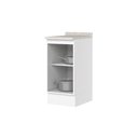 Ver imagem 5 de Balcão 40cm 100% MDF 1 Porta com Tampo Branco HP/Calcare Americana
