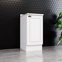 Ver imagem 1 de Balcão 40cm 100% MDF 1 Porta com Tampo Branco HP/Calcare Americana