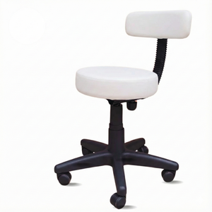 Cadeira Mocho para Estética Clinica Atendimento Ergonômica Regulagem de Altura Giratória Rodinhas