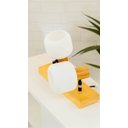 Ver imagem 2 de Arandela Afoxe Duplo de Madeira 2g9 30cm La0063 Delis