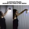 Luminaria Solar Lanterna 2 Em 1 Duplo Led Gancho Pendurar Portatil Acampamento A Prova De Agua - 9