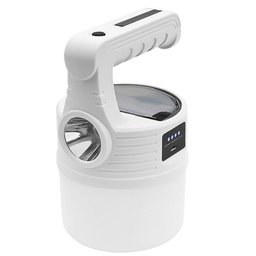 Luminaria Solar Lanterna 2 Em 1 Duplo Led Gancho Pendurar Portatil Acampamento A Prova De Agua - 6
