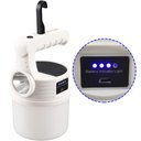 Ver imagem 1 de Luminaria Solar Lanterna 2 Em 1 Duplo Led Gancho Pendurar Portatil Acampamento A Prova De Agua