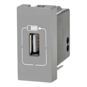 Tomada Usb 1 Mod. 1500ma Cinza 615088cz Pial Plus +
