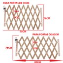 Ver imagem 2 de Portao Pet Retratil Bambu Cachorro Cao Criança Pet Gato Cercado Safonado Segurança Ab.midia Su-grad-