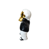 Escultura de Astronauta Decorativo Branco, Preto e Dourado - 3