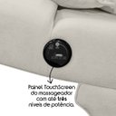 Ver imagem 3 de Maca Lash Designer Cilios Luxo Estofada com Massagem Bouclê Bege Off White