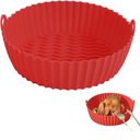 Ver imagem 6 de Kit 2 Formas de Silicone para Air Fryer 19,5x16,5x5cm