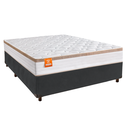 Ver imagem 1 de Cama Box Cinza Casal + Colchão Molas Ensacadas Isis Real Inducol